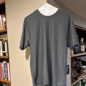 Gray Men's Compression Gym Shirt Duo Dry M